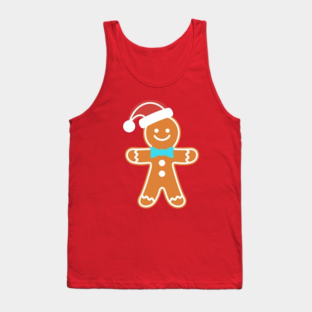 Gingerbread Man Christmas Tank Top by vladocar